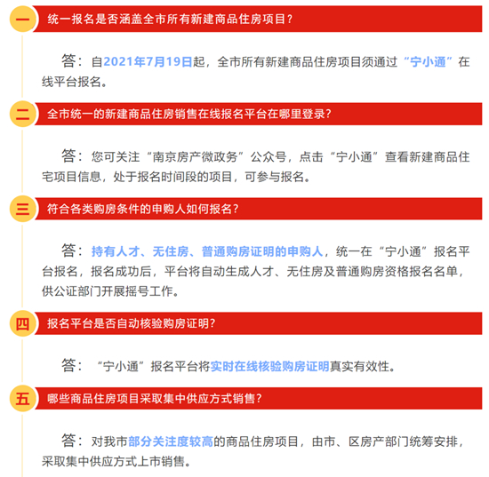 南京发布新政，同期只能报名一个热门楼盘!(附解读)